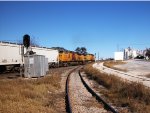 UP 9828  20Dec2012  NB at McNeil Store Road 